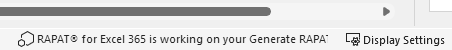 Screenshow showing RAPAT generation status message